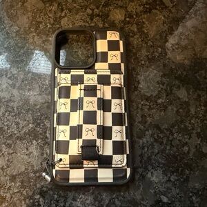 Elegant Black and White Checkered Phone Case